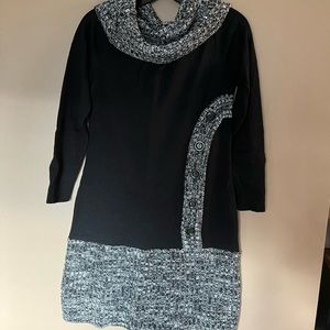 Turtle Neck Sweater Dress